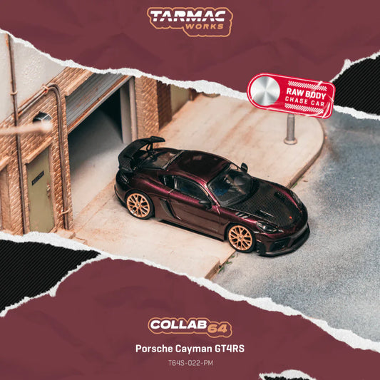 *PREORDER* Tarmac Works 1:64 Porsche Cayman GT4 RS in Amethyst Metallic