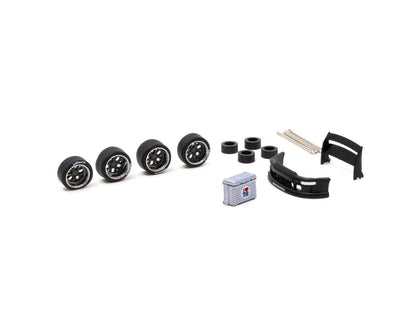 Tarmac Works 1:64 AL13 Wheels DC 003 Chrome/Gun metal - Designed for RWB Models