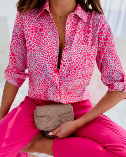 Fashion Long Sleeve Printed Shirt