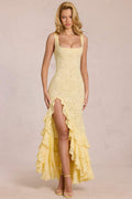 Lace Ruffle Maxi Dress