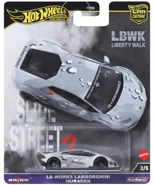 LB-Works Lamborghini Huracan * 2024 Hot Wheels Slide Street 2 Car Culture Case H Release